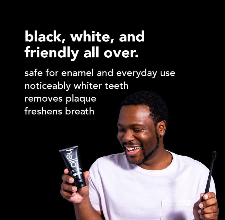 Hello Activated Charcoal Fluoride Free Toothpaste 4oz