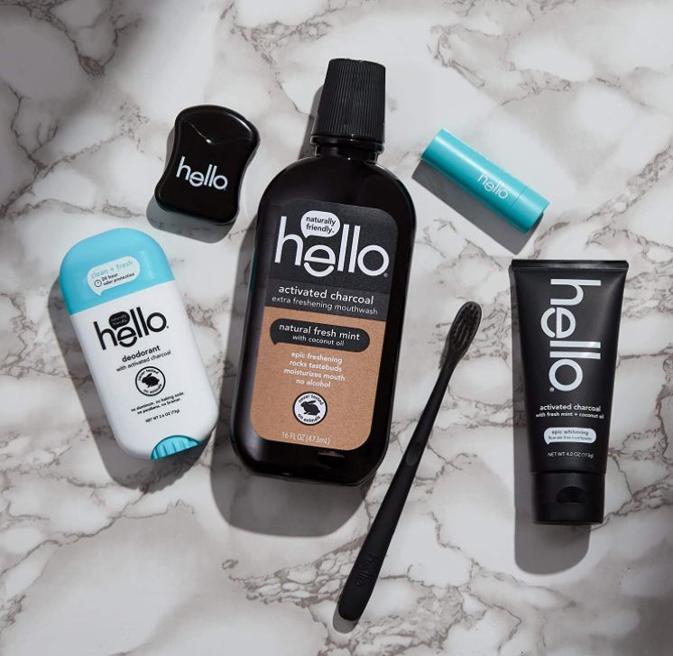 Hello Activated Charcoal Mouthwash Natural Fresh Mint 16oz