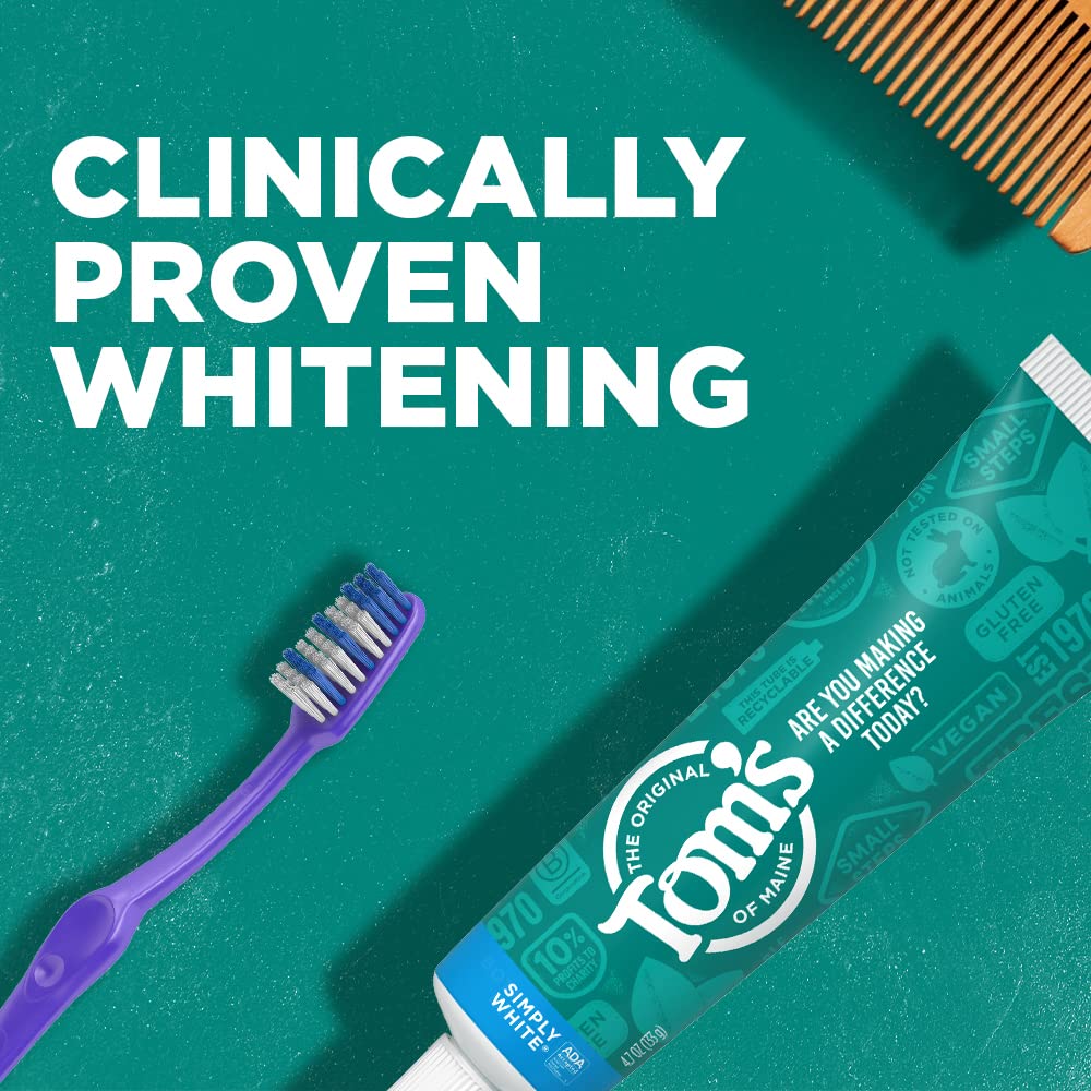 Tom's Of Maine Simply White Clean Mint Toothpaste 4.7oz