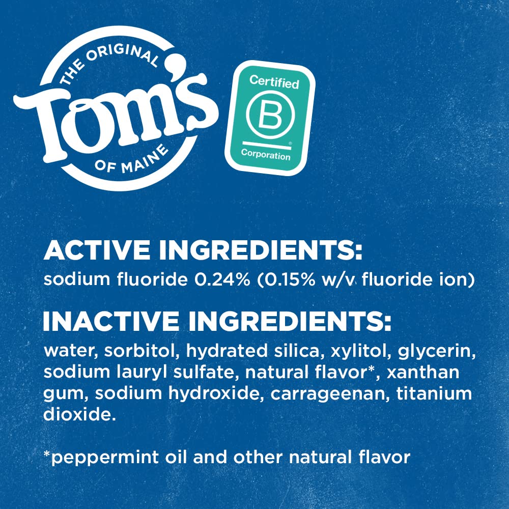 Tom's Of Maine Simply White Clean Mint Toothpaste 4.7oz