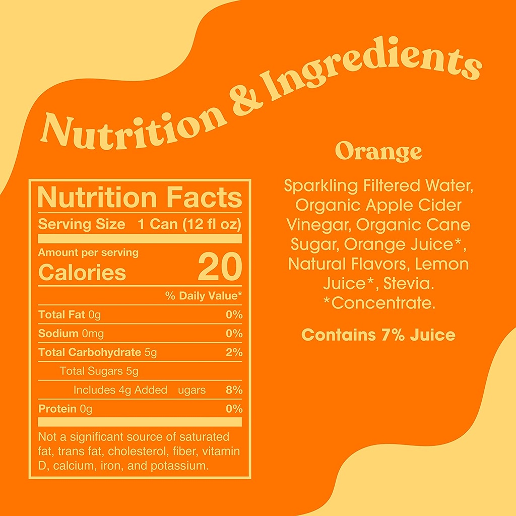 Poppi Prebiotic Soda Orange 12oz