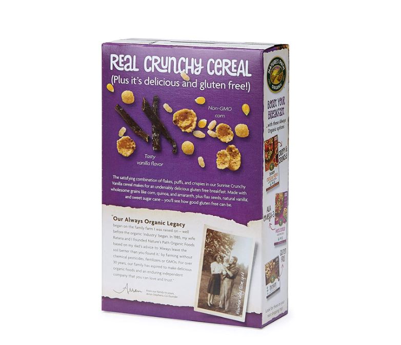 Nature's Path Crunchy Vanilla Cereal 10.6oz
