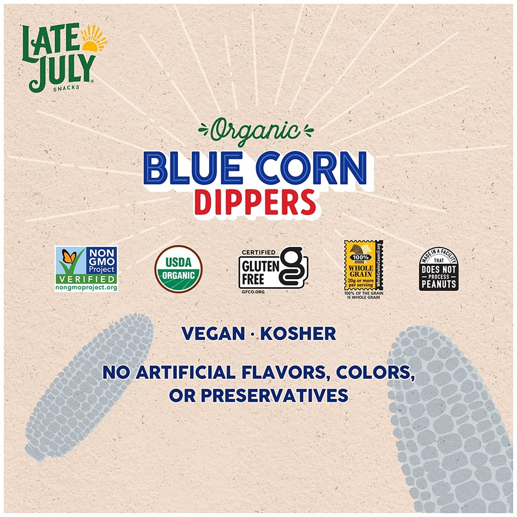 Late July Snacks Organic Blue Corn Tortilla Dippers 7.4oz