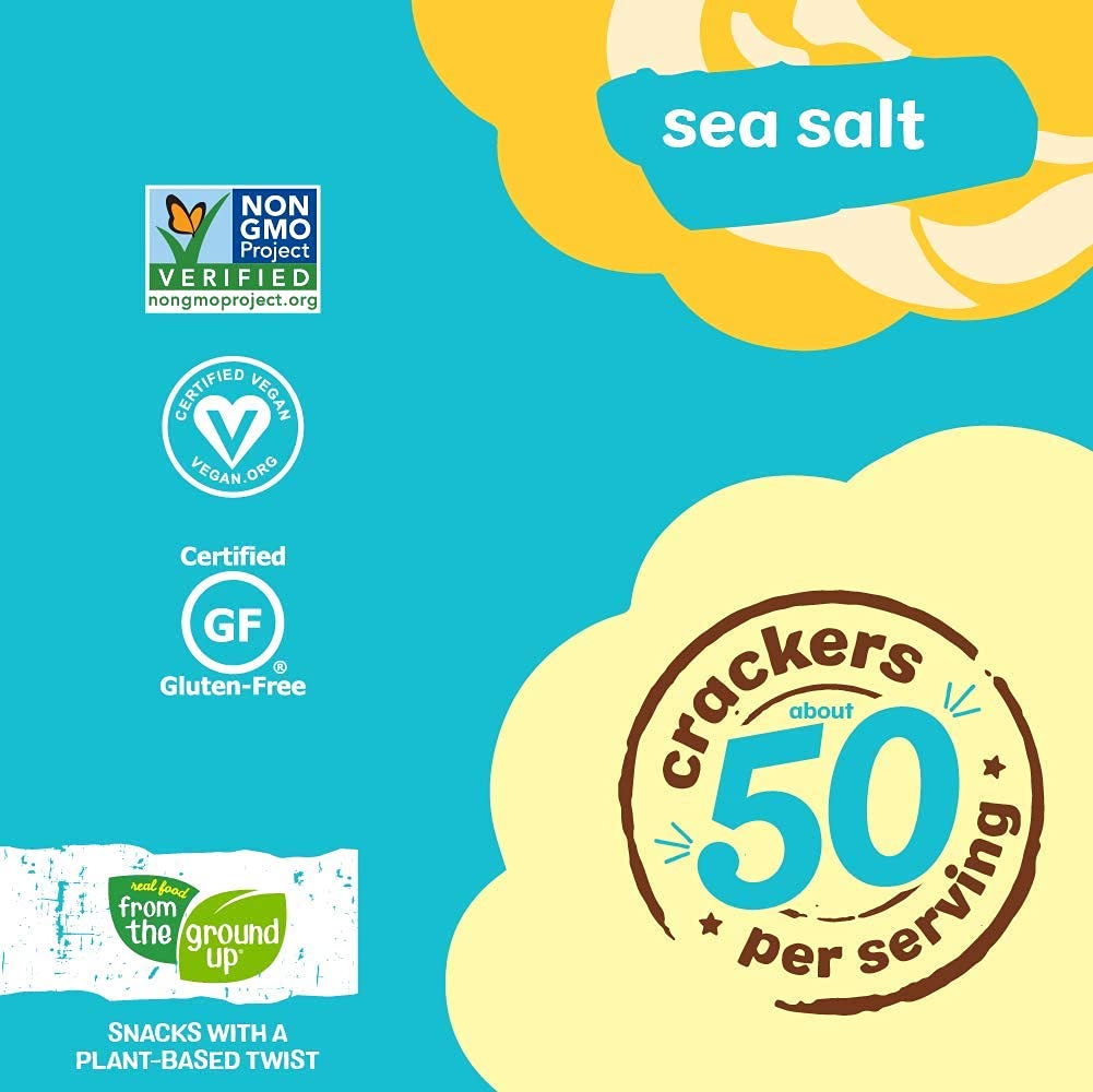 From The Ground Up Sea Salt Cauliflower Crackers 3.5oz