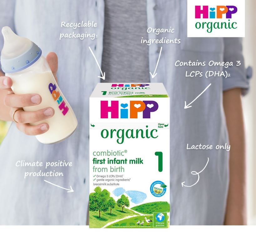 HiPP Organic 1 First Infant Baby Milk Powder from Birth 800g