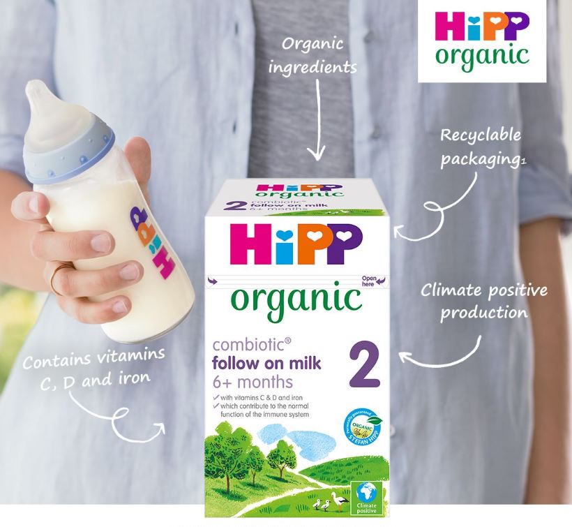 HiPP Organic 2 Follow on Baby Milk Powder from 6 Months 800g
