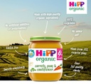 HiPP Organic Carrots, Peas & Cauliflower Baby Food Jar 4+ Months 125g
