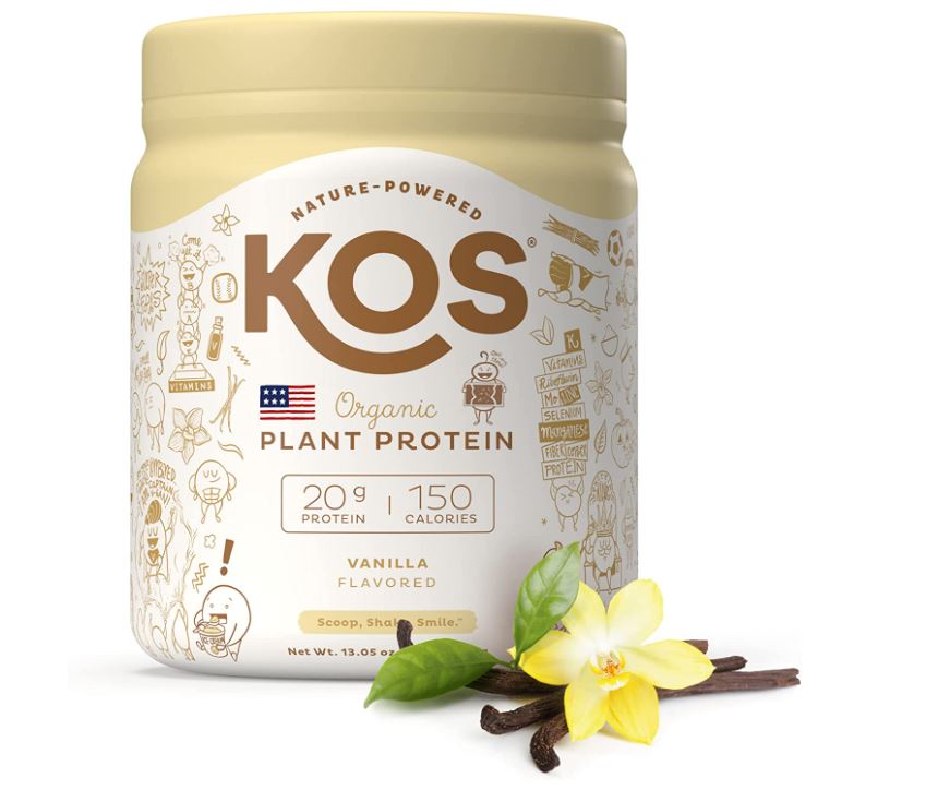 Kos Plant Based Vanilla Protein Powder 13.75oz
