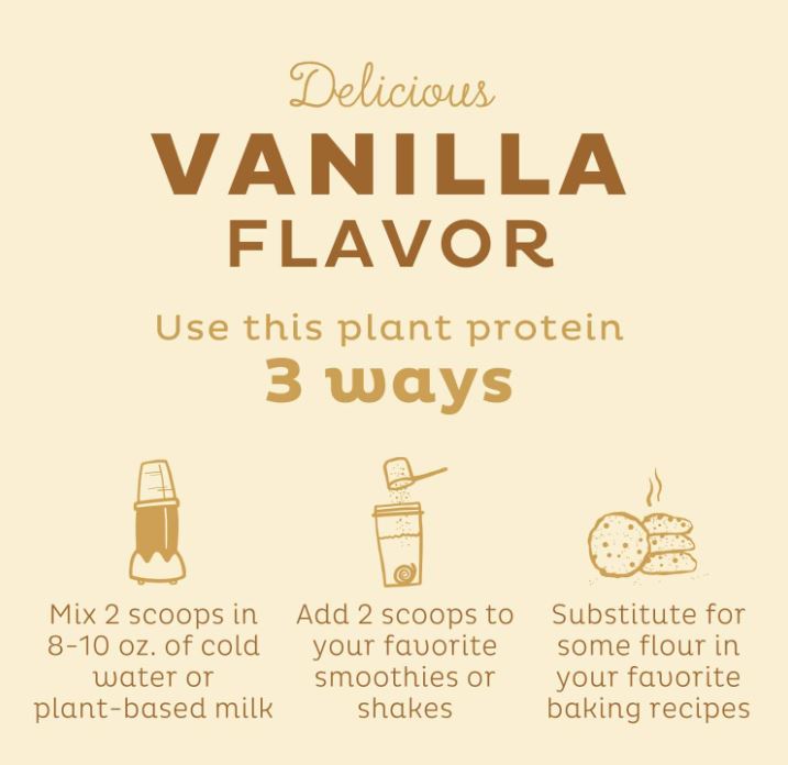 Kos Plant Based Vanilla Protein Powder 13.75oz