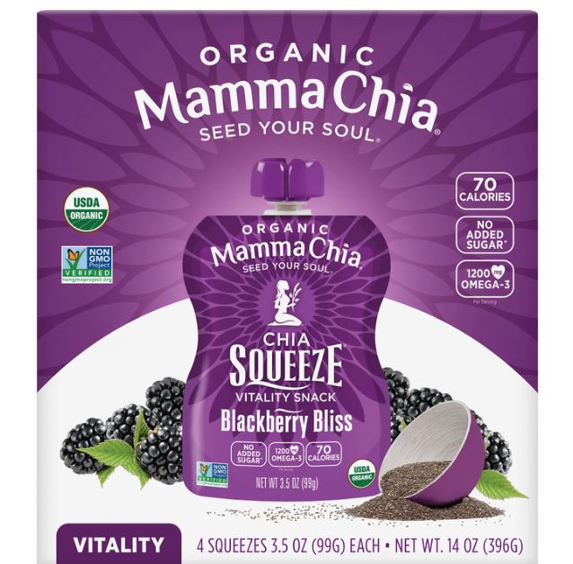 Mamma Chia Squeeze Blackberry Bliss 3.5oz