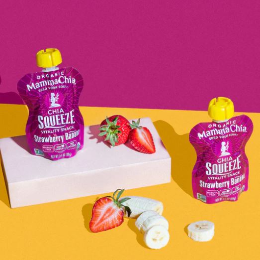 Mamma Chia Squeeze Strawberry Banana 3.5oz