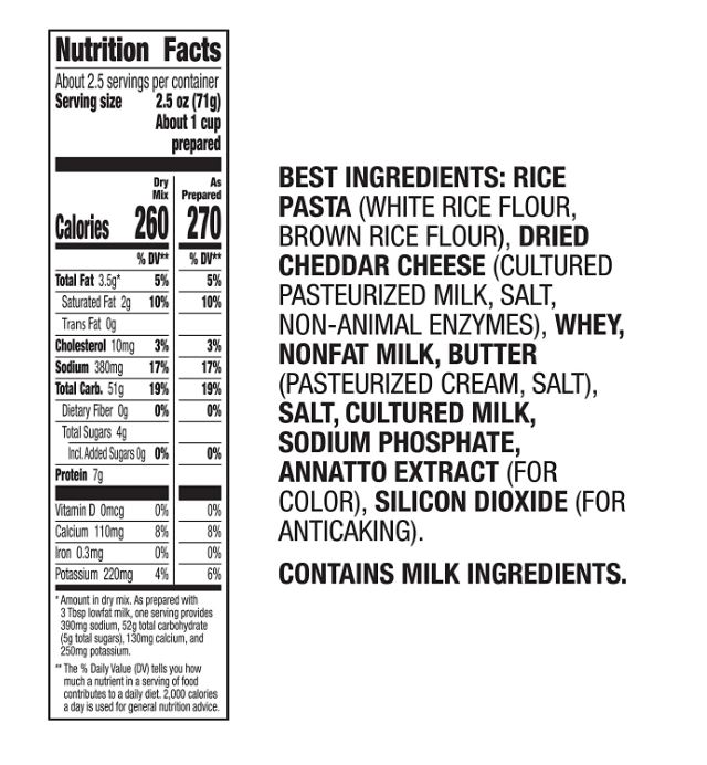 Annie's Gluten Free Mac & Cheese Rice Pasta & Cheddar 6oz