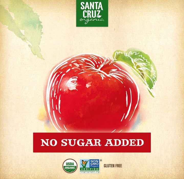 Santa Cruz Organic Apple Sauce Cups 6 Pack
