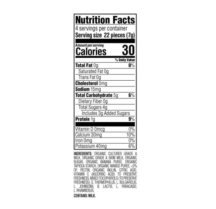 Happy Baby Organic Yogis Fruit Snack Banana Mango 1oz