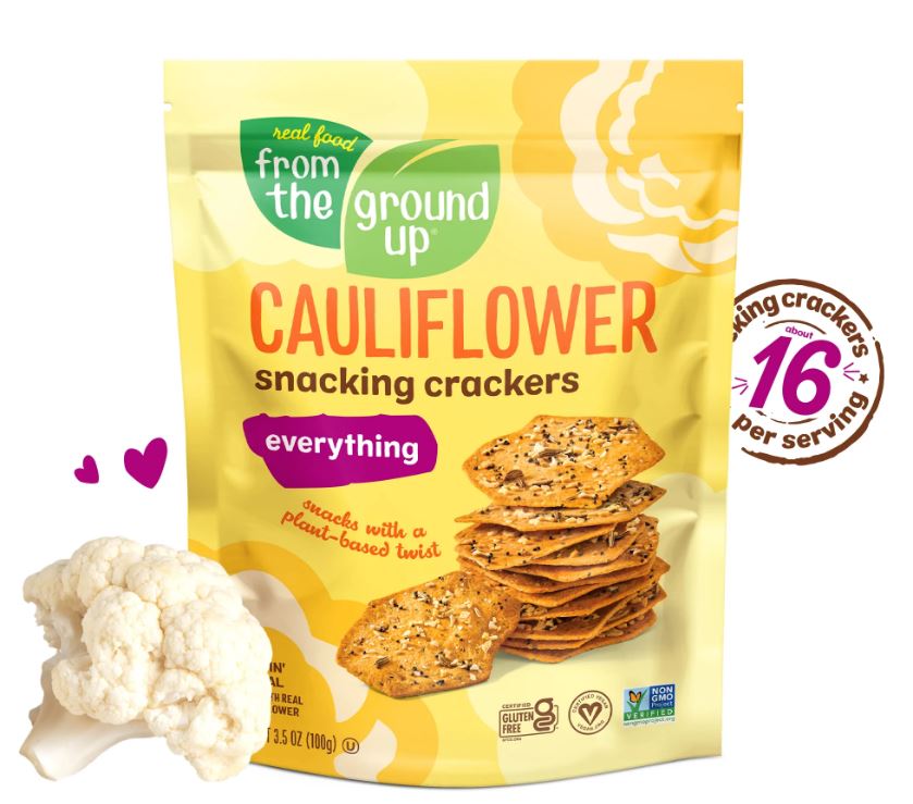 From The Ground Up Everything Bagel Cauliflower Crackers 3.5oz