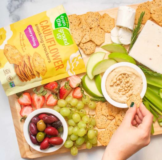 From The Ground Up Everything Bagel Cauliflower Crackers 3.5oz