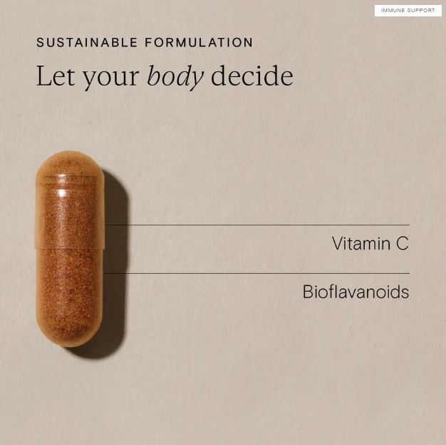 Wild Nutrition Food Grown Vitamin C & Bioflavonoids 60 Caps