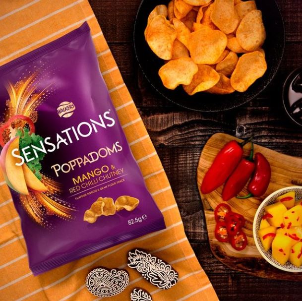 Sensations Mango & Chilli Chutney Poppadoms 82.5g