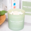Treat Yourself Crystal Manifestation Candle