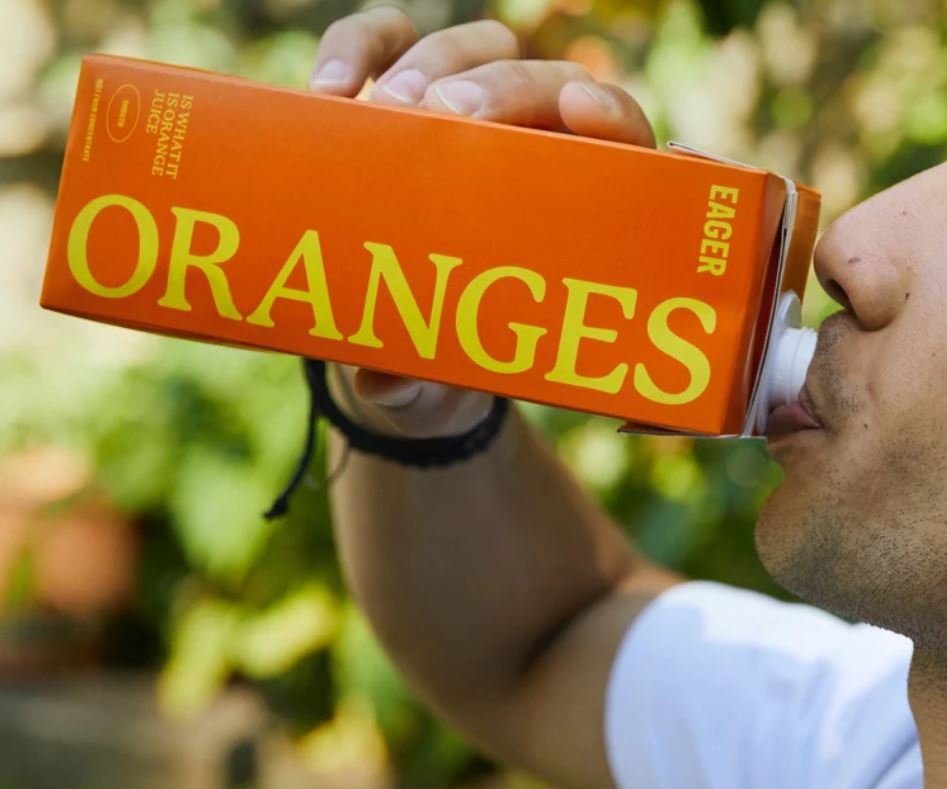 Eager 100% Smooth Squeezed Orange Juice 1L