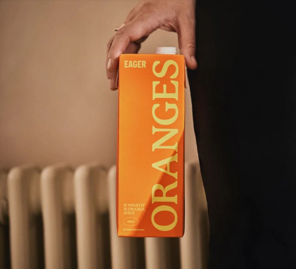 Eager 100% Smooth Squeezed Orange Juice 1L