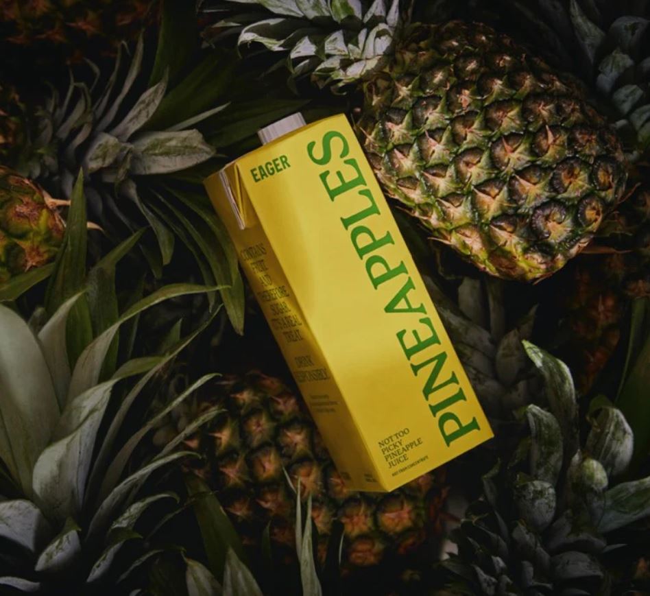 Eager 100% Cloudy Pressed Pineapple Juice 1L