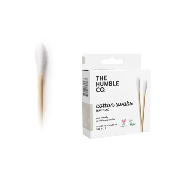 The Humble Co Bamboo Cotton Swabs 100 CT