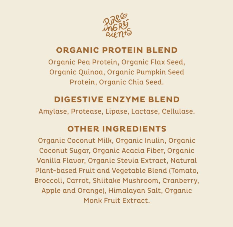Kos Plant Based Vanilla Protein Powder Single Pack 1.37oz