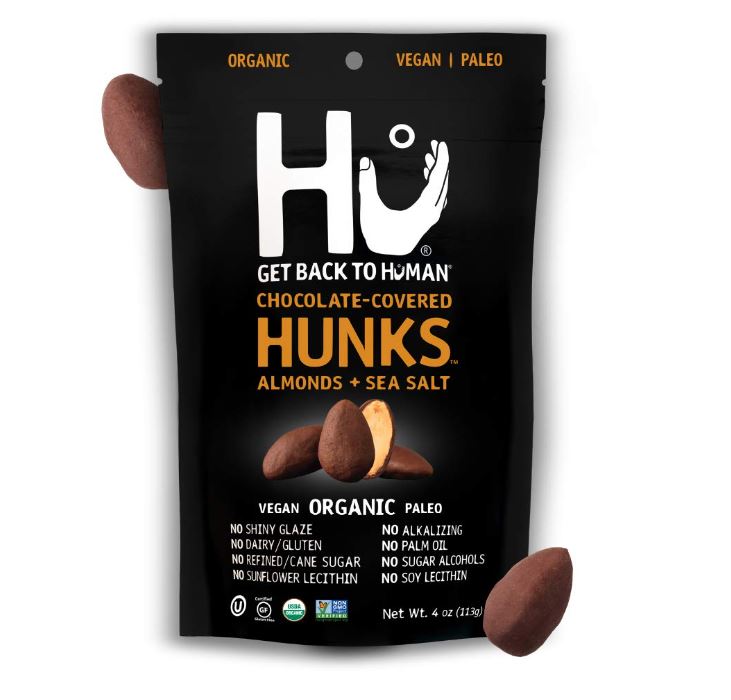 Hu Organic Chocolate Covered Hunks Almond & Seasalt 4oz