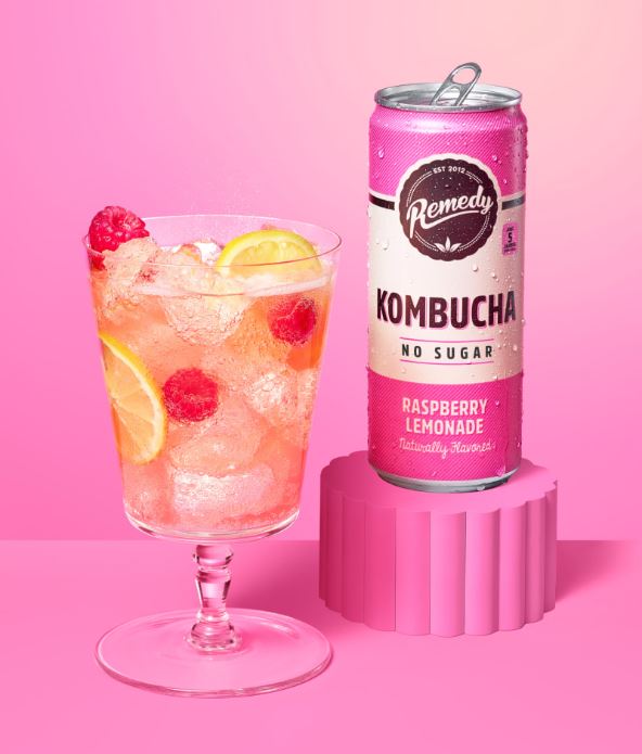 Remedy Kombucha Raspberry Lemonade 250ml