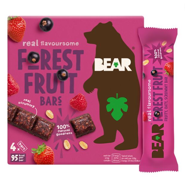 BEAR Forest Fruit Bars 4 X 27g