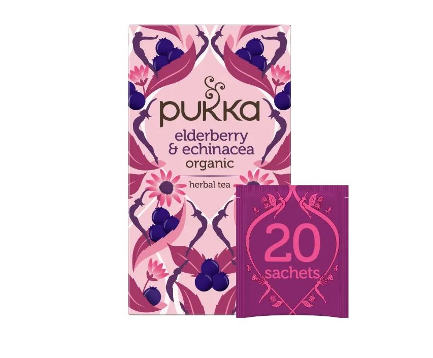 Pukka Organic Elderberry & Echinacea Fruit Tea 20-Bags