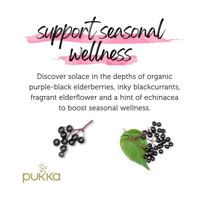 Pukka Organic Elderberry & Echinacea Fruit Tea 20-Bags