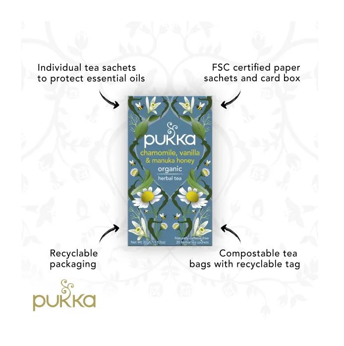 Pukka Organic Chamomile Vanilla and Manuka Honey 20-Bags
