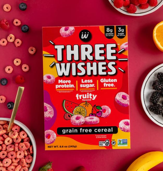 Three Wishes Fruity Grain Free Cereal 8.6oz