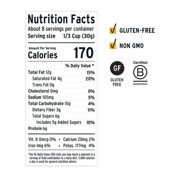 Purely Elizabeth Granola Vanilla Almond Butter 8oz