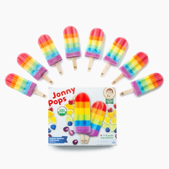 Jonny Pops Organic Rainbow Fruit Pops 14.8oz