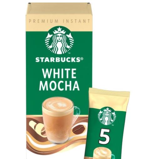 Starbucks White Mocha Premium Instant Coffee Sachets 5 x 22g