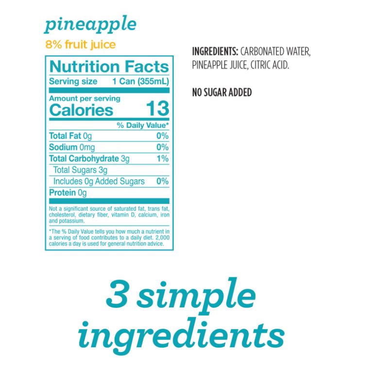 Spindrift Sparkling Pineapple Beverage 12oz