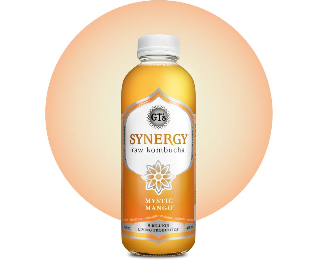GT's Kombucha Mystic Mango 16oz