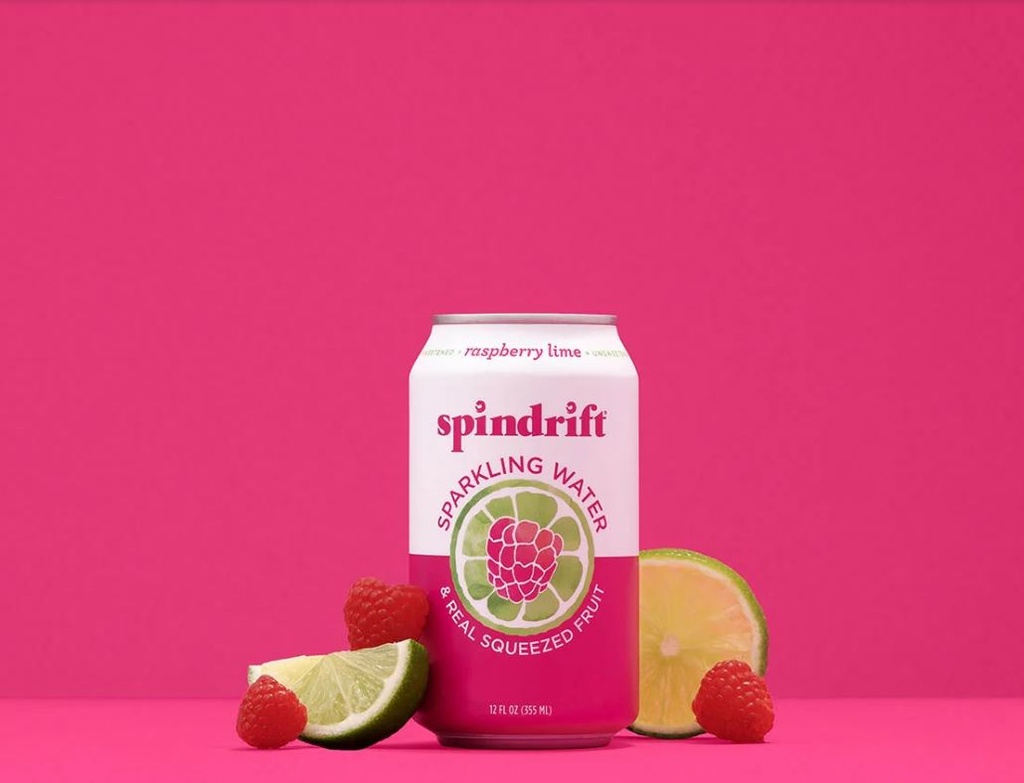 Spindrift Sparkling Raspberry Lime Beverage 12oz