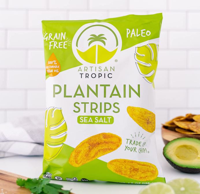 Artisan Tropic Plantain Strips Sea Salt 4.5oz