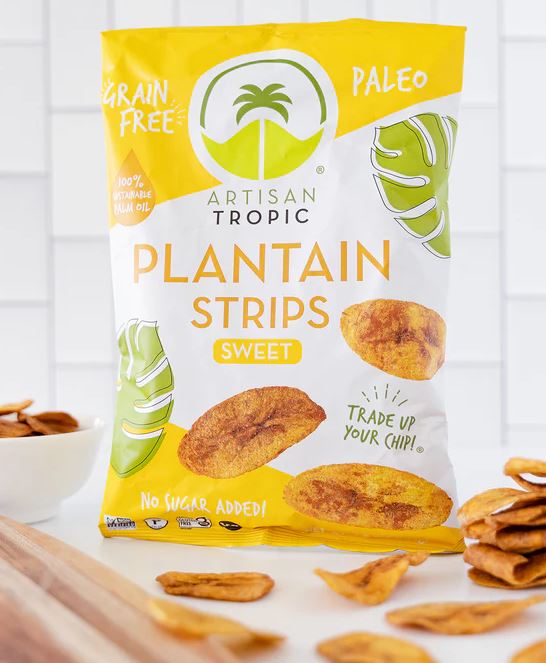 Artisan Tropic Plantain Strips Sweet 4.5oz