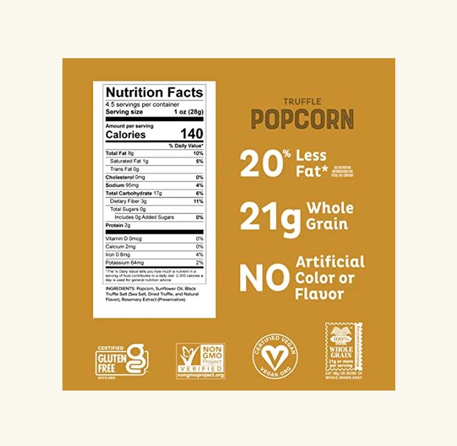 Pipcorn Truffle Mini Popcorn 4.5oz