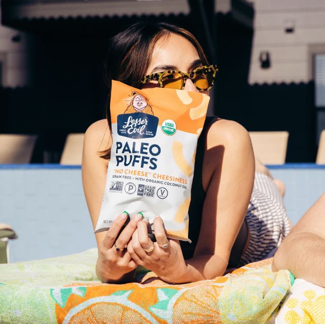 Lesser Evil No Cheese Cheesiness Paleo Puffs 5oz