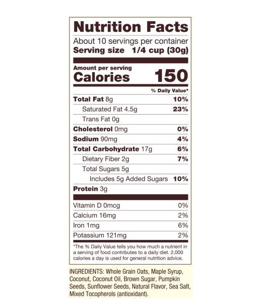Bob's Red Mill Granola Maple Sea Salt 11oz
