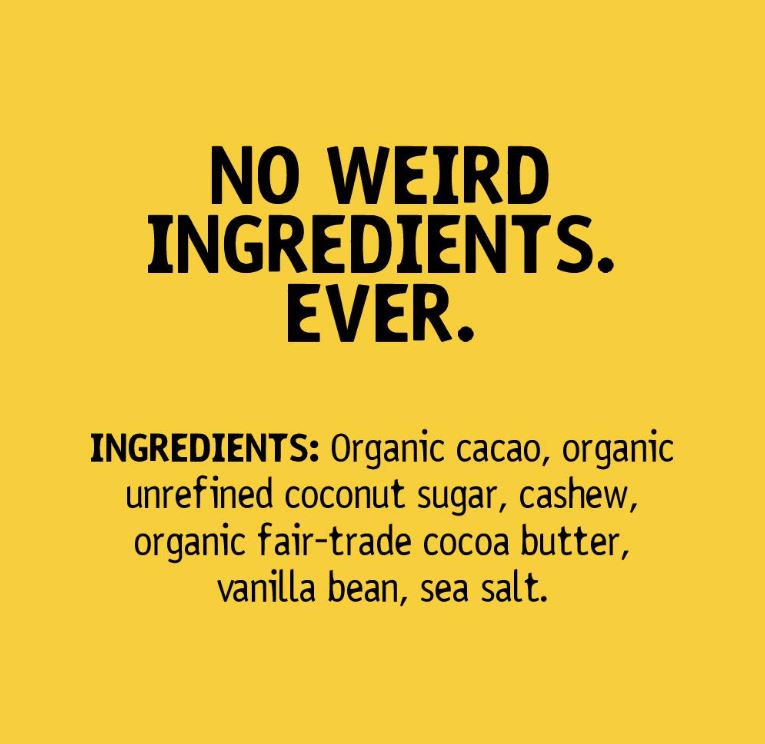 Hu Organic Dark Chocolate Cashew Butter Vanilla Bar 2.1 oz
