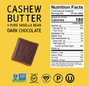 Hu Organic Dark Chocolate Cashew Butter Vanilla Bar 2.1 oz