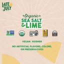 Late July Snacks Organic Tortilla Chips Party Size Sea Salt and Lime 14.75oz