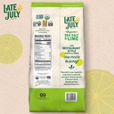 Late July Snacks Organic Tortilla Chips Party Size Sea Salt and Lime 14.75oz